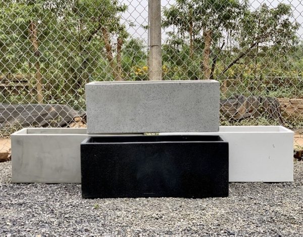 Chậu xi măng đá mài 40x80 cm