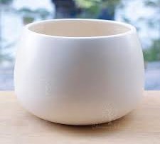 Chậu sứ trắng hạt dẻ