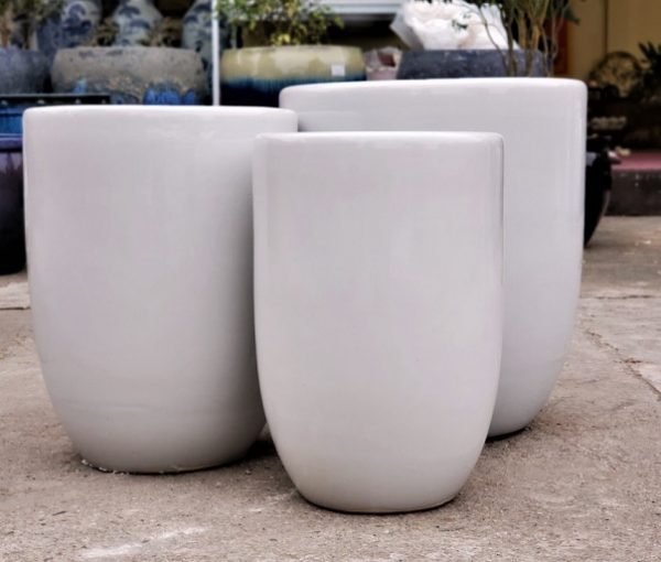 Chậu bom sứ trắng